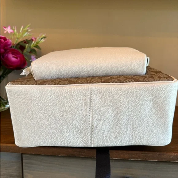 Coach Brown and White Signature Dome Backpack - Picture 7 of 7